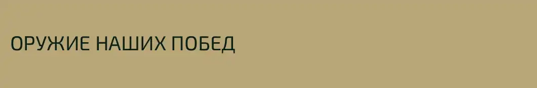 ОРУЖИЕ НАШИХ ПОБЕД